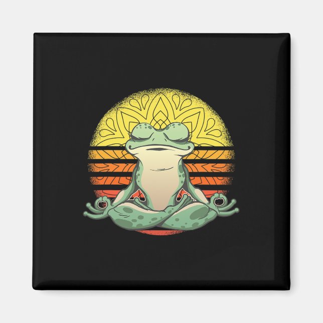 Imã Meditação de Rã de Ioga Esporte  (Frente)