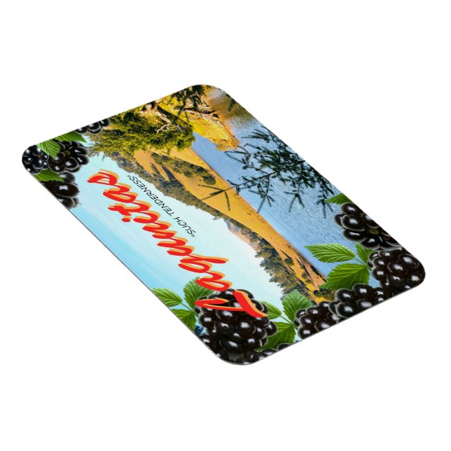 Ímã "Meditação em Lagunitas" Magnet inspirado em cartã (Lado Direito)