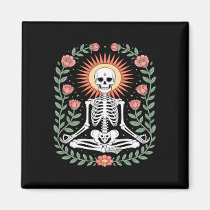 Imã Meditação Esquelética Harmonia Floral Explosão Sol