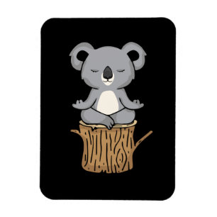 Ímã Meditação Koala Lover Mulheres Dão Ioga