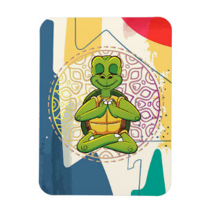 Ímã Meditação Turtle Lover Turtle Mandala
