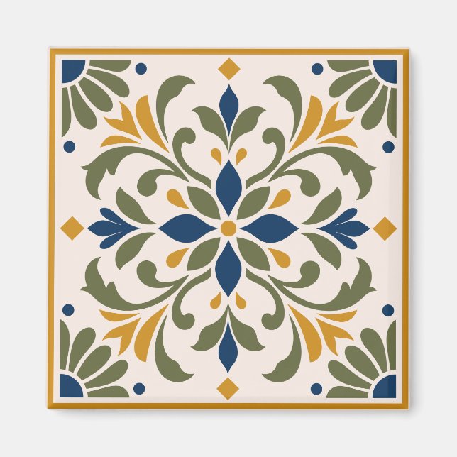 Imã Mediterranean Botanical Tile (Frente)