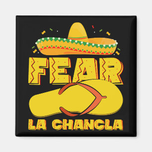 Imã Medo La Chancla Engraçado Mexicano Cinco De Mayo