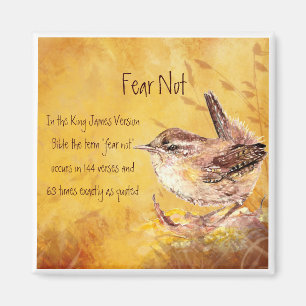 Imã Medo Não Encorajar Pássaro Aquarela