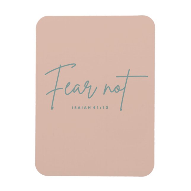 Ímã "Medo Não." Isaiah 41:10 (Vertical)