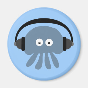 Imã Medusa azuis com ímã dos fones de ouvido