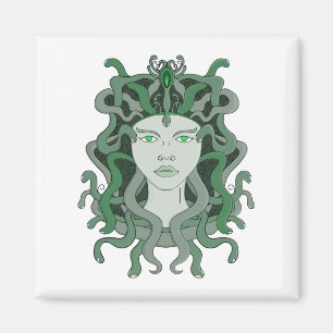 Imã Medusa Gorgo Cobra Gorgon Monstro Mitologia Grega