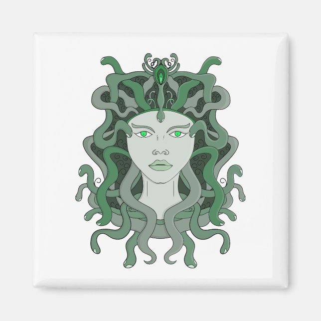 Imã Medusa Gorgo Cobra Gorgon Monstro Mitologia Grega (Frente)