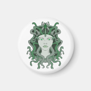Imã Medusa Gorgo Cobra Monstro Gorgão Mitologia Grega