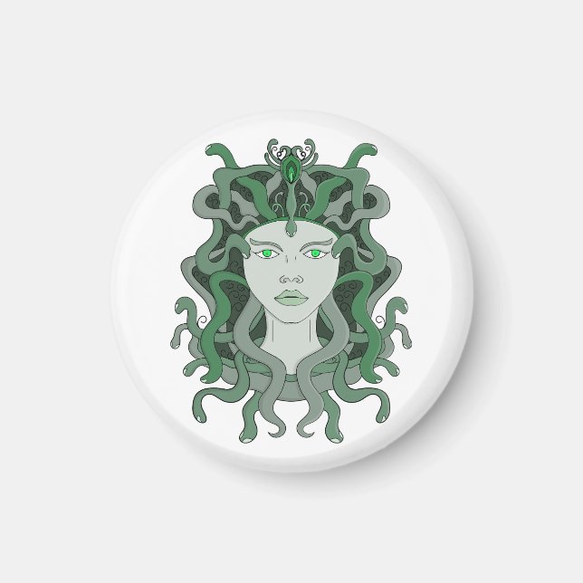 Imã Medusa Gorgo Cobra Monstro Gorgão Mitologia Grega (Frente)