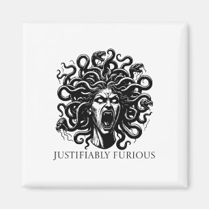 Imã Medusa Justificadamente Furiosa Mitologia Grega Fe