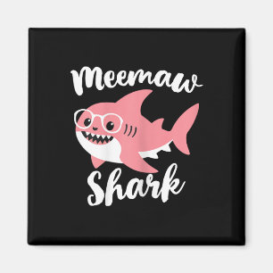 Imã Meemaw Shark Dia de as mães Vovó Engraçado Mee-maw