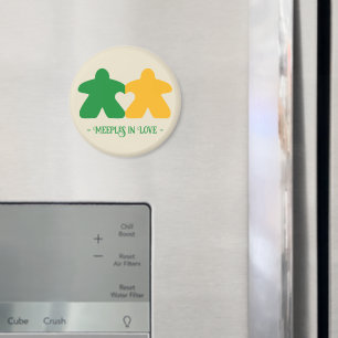 Imã Meeples Apaixonados, Ímã Verde e Amarelo