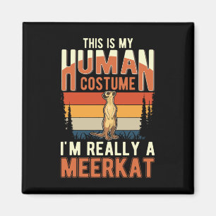 Imã Meerkat Human Costume Halloween Meerkat