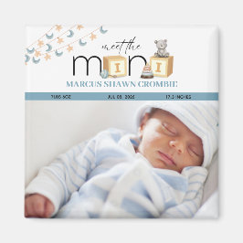 Imã Meet The Mini Blue Baby Magnet