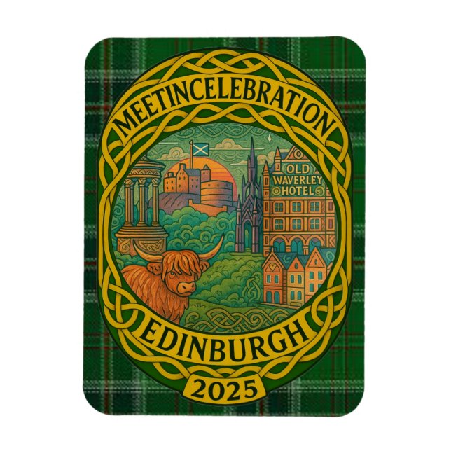 Ímã MEETinCelebration Edimburgo 2025 - Magnet do Dia (Vertical)