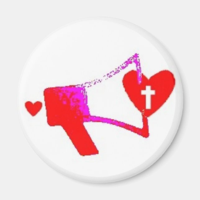 Imã Mega Phone Heart (Frente)