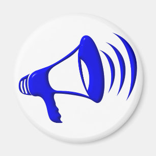 Imã Megafone - adicione suas próprias palavras