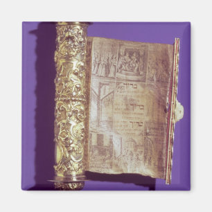 Imã Megillah em um caso de prata, Viena, c.1715