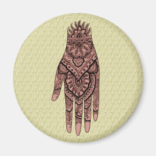 Imã Mehndi Tattoo Art Design Magnet