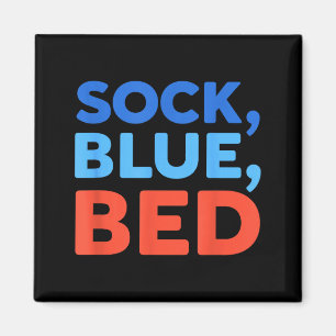 Imã Meia Azul Cama Meme Engraçado 