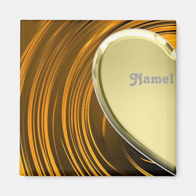 Imã Meia ouro do veículo (Frente)