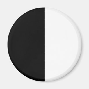 Imã meio branco meio preto, meio preto meio branco