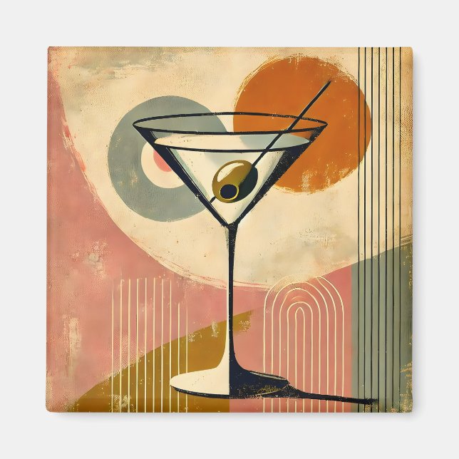 Imã Meio século Modern Art Martini (Frente)