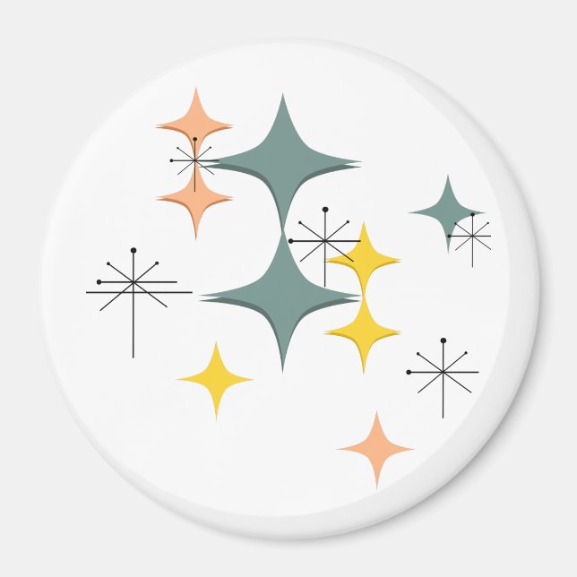 Imã Meio século Modern Eames Atomic Starbursts Persona (Frente)