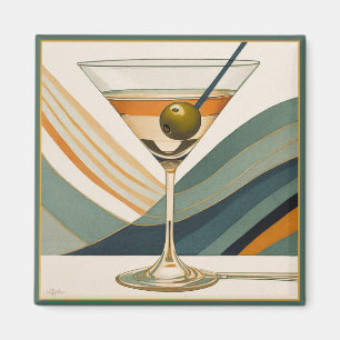 Imã Meio século Moderno Martini Hora do Cocktail