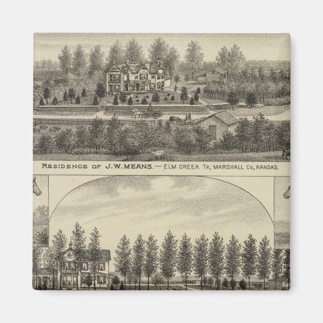 Imã Meios, Trout e Sabins no Kansas (Frente)