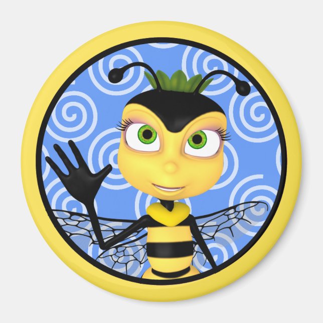 Imã Mel de Bee Toon (Frente)