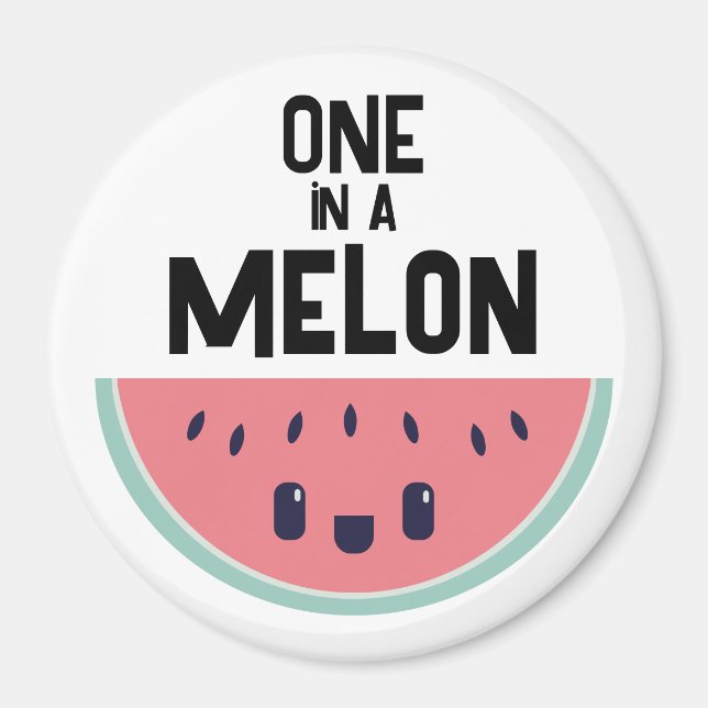 Imã Melancia One In A Melon Fofa (Frente)
