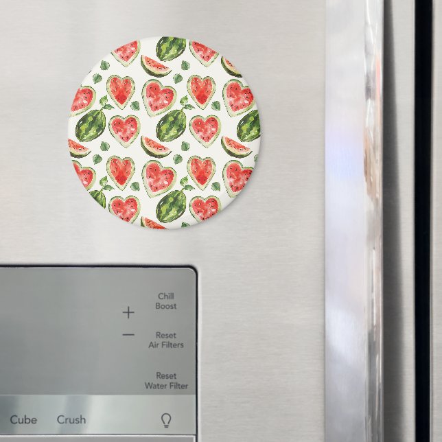 Imã Melancias Corações Vermelhos Verdes Brancos (In Situ (Fridge))