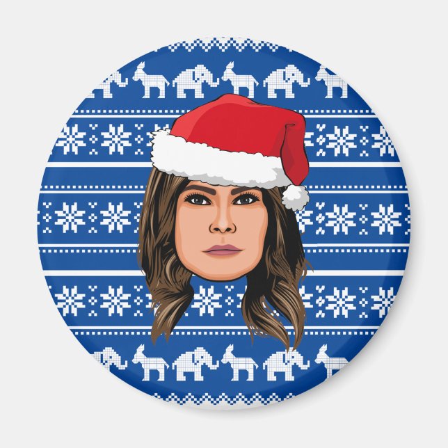 Imã MELANIA TRUMP Christmas (Frente)