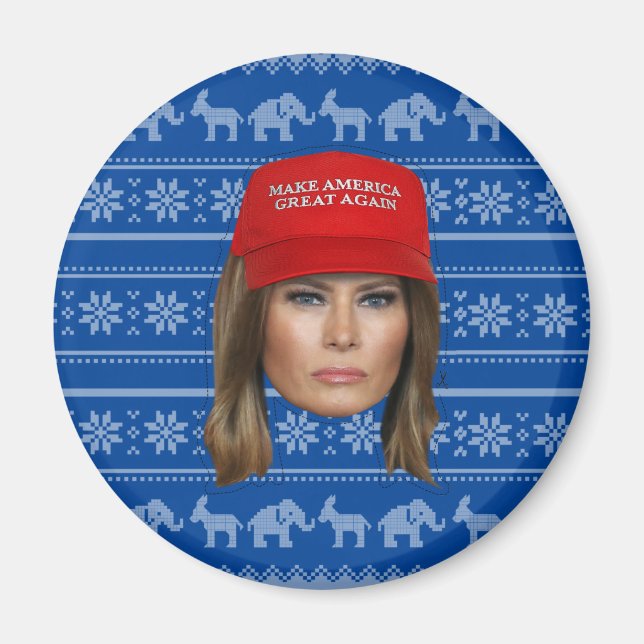 Imã Melania Trump MAGA Natal (Frente)