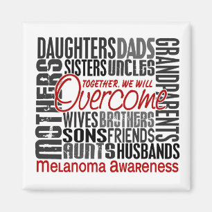 Imã Melanoma quadrada da família