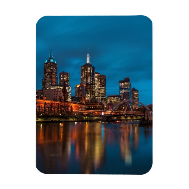Ímã Melbourne à noite (Vertical)