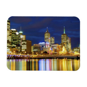 Ímã Melbourne, Austrália. Uma visão noturna dos 2
