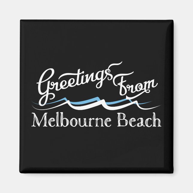 Imã Melbourne Beach Water Waves (Frente)