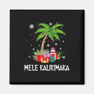 Imã Mele Kalikimaka Família das Palmeiras de Natal do 