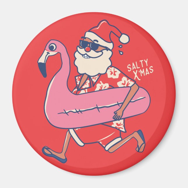 Imã Mele Kalikimaka Papais noeis Flamingo Natal Getawa (Frente)