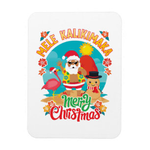 Ímã Mele Kalikimaka para um Natal havaiano brilhante