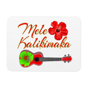 Ímã Mele Kalikimaka Ukulele