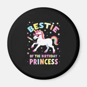 Imã Melhor Amiga da Princesa de Aniversário Menina Dab