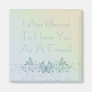 Imã Melhor Amigo Linda Borboleta Verde Azul