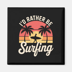 Imã Melhor Arte de Surf para Homens Mulheres Surfista
