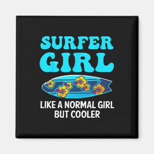 Imã Melhor Arte de Surf para Meninas Mulheres Praia Su