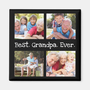 Imã Melhor Avô De 4 Fotografias, Diversão De Colagem