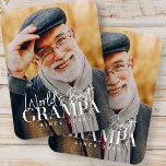 Ímã Melhor avô do mundo desde 20XX Foto moderna em chi<br><div class="desc">Esta design simples e moderna é composta por tipografia serif e cursiva e adiciona uma foto personalizada</div>
